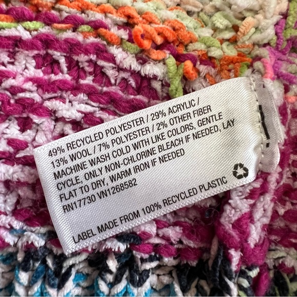 Wild Fable Viral Open Statement Colorful Stripe Knit Cardigan Sweater - Picture 6 of 9